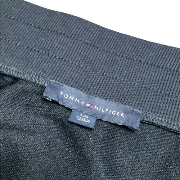 Tommy Hilfiger Women's Pencil Skirt Blue Midi Knit Stretch Size Large EUC - Picture 7 of 8